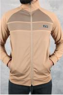 Erkek CAMEL Slim Fit Fermuarlı Sweatshirt 95104