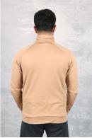 Erkek CAMEL Slim Fit Fermuarlı Sweatshirt 95104