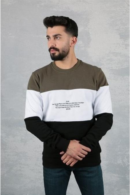 Erkek HAKİ Slim Fit Sweatshirt 95097