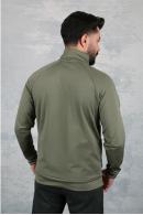 Erkek HAKİ Slim Fit Fermuarlı Sweatshirt 95104