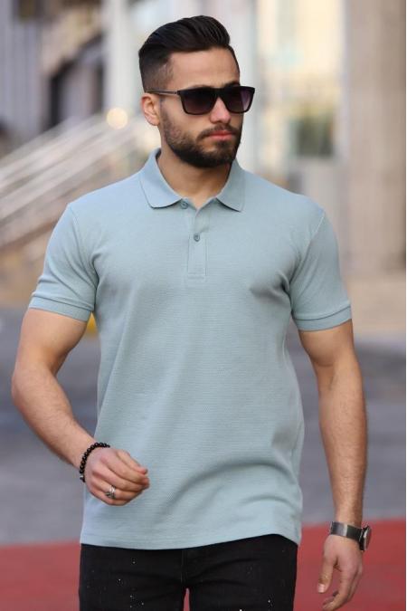 Erkek Polo Yaka Mint T-Shirt 5404