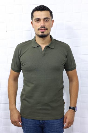 Erkek Haki Polo Yaka T-Shirt 5405