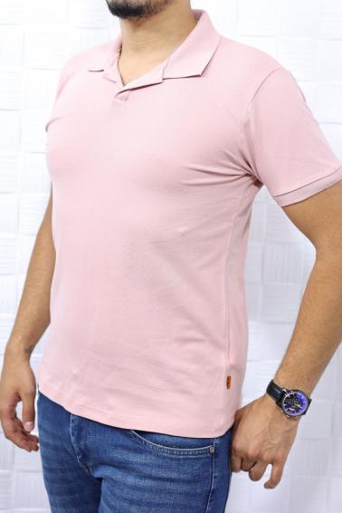 Erkek Pudra Polo Yaka T-Shirt 5405