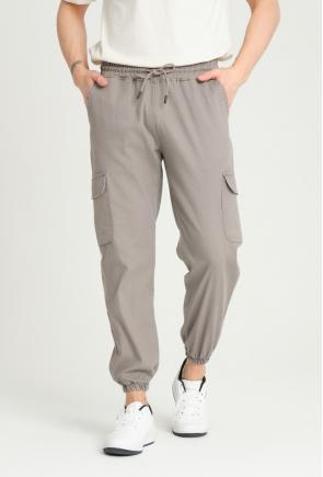 Factor Gri Erkek Süper Skiny Bel ve Paça Lastikli Jogger Pantolon 71919