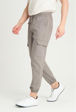 Factor Gri Erkek Süper Skiny Bel ve Paça Lastikli Jogger Pantolon 71919
