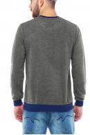 Erkek ANTRASİT Slim Fit  Bisiklet Yaka Selanik Sweatshirt