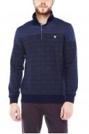 Erkek Füme Polo Yaka Düğmeli Selanik Sweatshirt 95048