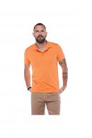 Erkek Kayısı Polo Yaka Pike Likralı Modern Kesim Kısa Kollu T-Shirt F5186