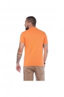 Erkek Kayısı Polo Yaka Pike Likralı Modern Kesim Kısa Kollu T-Shirt F5186