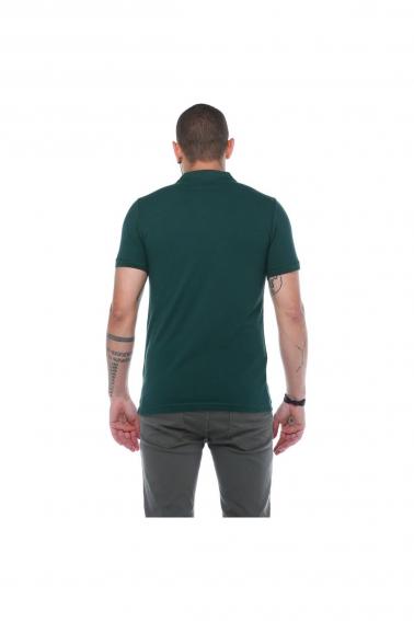 Erkek Nefti Polo Yaka Pike Likralı Modern Kesim Kısa Kollu T-Shirt F5186