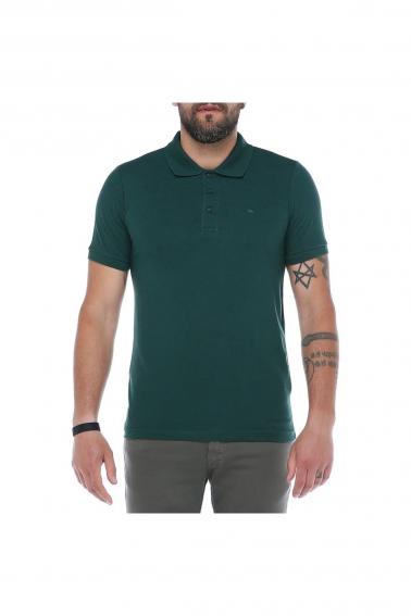 Erkek Nefti Polo Yaka Pike Likralı Modern Kesim Kısa Kollu T-Shirt F5186