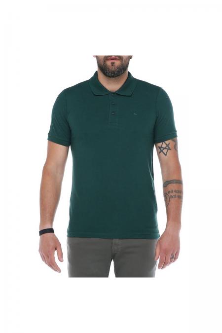 Erkek Nefti Polo Yaka Pike Likralı Modern Kesim Kısa Kollu T-Shirt F5186