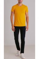 Hardal Erkek Basic Pamuklu Bisiklet Yaka Slim Fit T-Shirt F51624