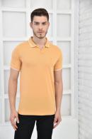 Hardal Erkek Düz Pike Polo Yaka Likralı Slim Fit Nakışlı T-Shirt F51606