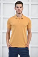 Hardal Erkek Düz Pike Polo Yaka Likralı Slim Basıc T-Shirt F51610