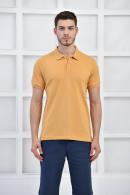 Hardal Erkek Düz Pike Polo Yaka Likralı Slim Basıc T-Shirt F51610