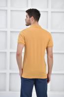 Hardal Erkek Düz Pike Polo Yaka Likralı Slim Basıc T-Shirt F51610