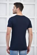 Lacivet Erkek V Yaka Full Likralı Silim Fit Basıc T-Shirt F51565