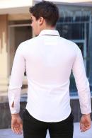 Erkek Beyaz Slim Fit Klasik Gömlek F5085
